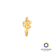 Load image into Gallery viewer, Arthesdam Jewellery 916 Gold Flower Ribbon Ring
