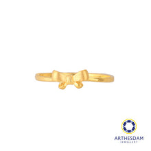 Load image into Gallery viewer, Arthesdam Jewellery 916 Gold Ribbon Bow Ring
