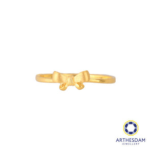 Arthesdam Jewellery 916 Gold Ribbon Bow Ring