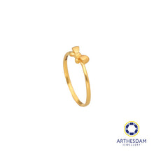 Load image into Gallery viewer, Arthesdam Jewellery 916 Gold Ribbon Bow Ring

