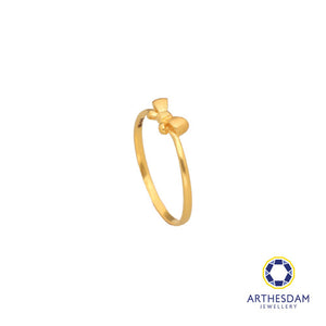 Arthesdam Jewellery 916 Gold Ribbon Bow Ring