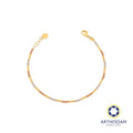 Arthesdam Jewellery 916 Gold 3-Toned Tube and Ball Bracelet