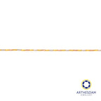 Arthesdam Jewellery 916 Gold 3-Toned Faceted Tube Bracelet