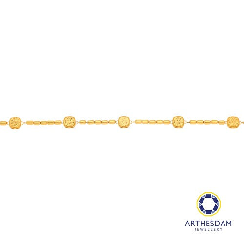 Arthesdam Jewellery 916 Gold Square Sui Sui Bing Tube Bracelet
