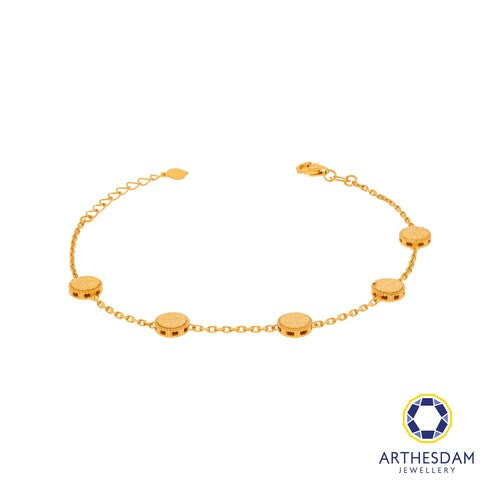 Arthesdam Jewellery 916 Gold Round Sui Sui Bing Polo Chain Bracelet
