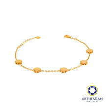 Load image into Gallery viewer, Arthesdam Jewellery 916 Gold Round Sui Sui Bing Polo Chain Bracelet
