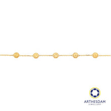 Load image into Gallery viewer, Arthesdam Jewellery 916 Gold Round Sui Sui Bing Polo Chain Bracelet
