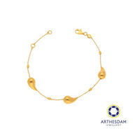 Arthesdam Jewellery 916 Gold Classy Raindrop Bracelet