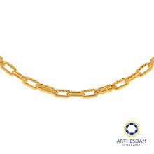Load image into Gallery viewer, Arthesdam Jewellery 916 Gold Alternate Links and Tubes Chain
