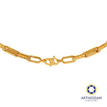 Load image into Gallery viewer, Arthesdam Jewellery 916 Gold Alternate Links and Tubes Chain
