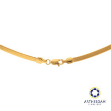 Load image into Gallery viewer, Arthesdam Jewellery 916 Gold Flat Foxtail Chain
