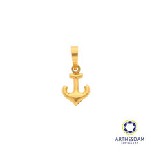 Load image into Gallery viewer, Arthesdam Jewellery 916 Gold Mini Anchor Pendant
