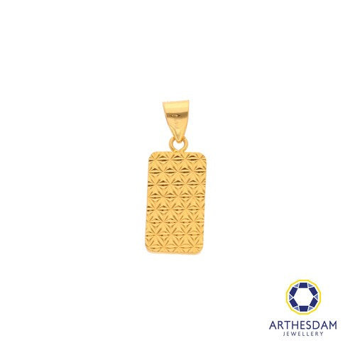 Arthesdam Jewellery 916 Gold Sui Sui Bing Gold Bar Pendant