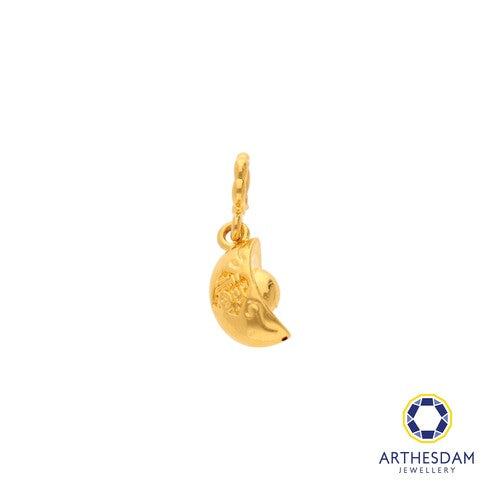 Arthesdam Jewellery 916 Gold Tiny Fu Ingot Charm