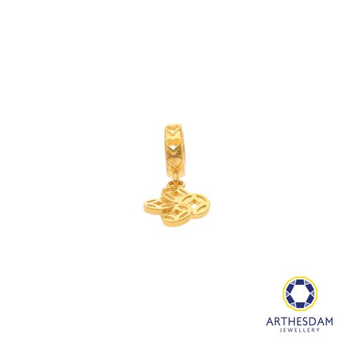 Arthesdam Jewellery 916 Gold 4 Lucky Coin Charm