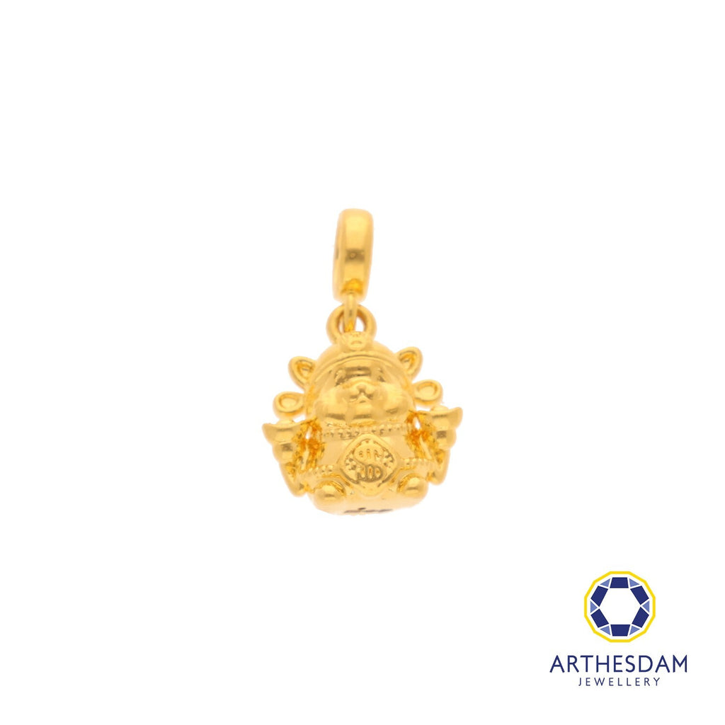 Arthesdam Jewellery 916 Gold God of Fortune Cai Shen Ye Charm