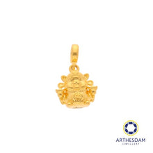Load image into Gallery viewer, Arthesdam Jewellery 916 Gold God of Fortune Cai Shen Ye Charm
