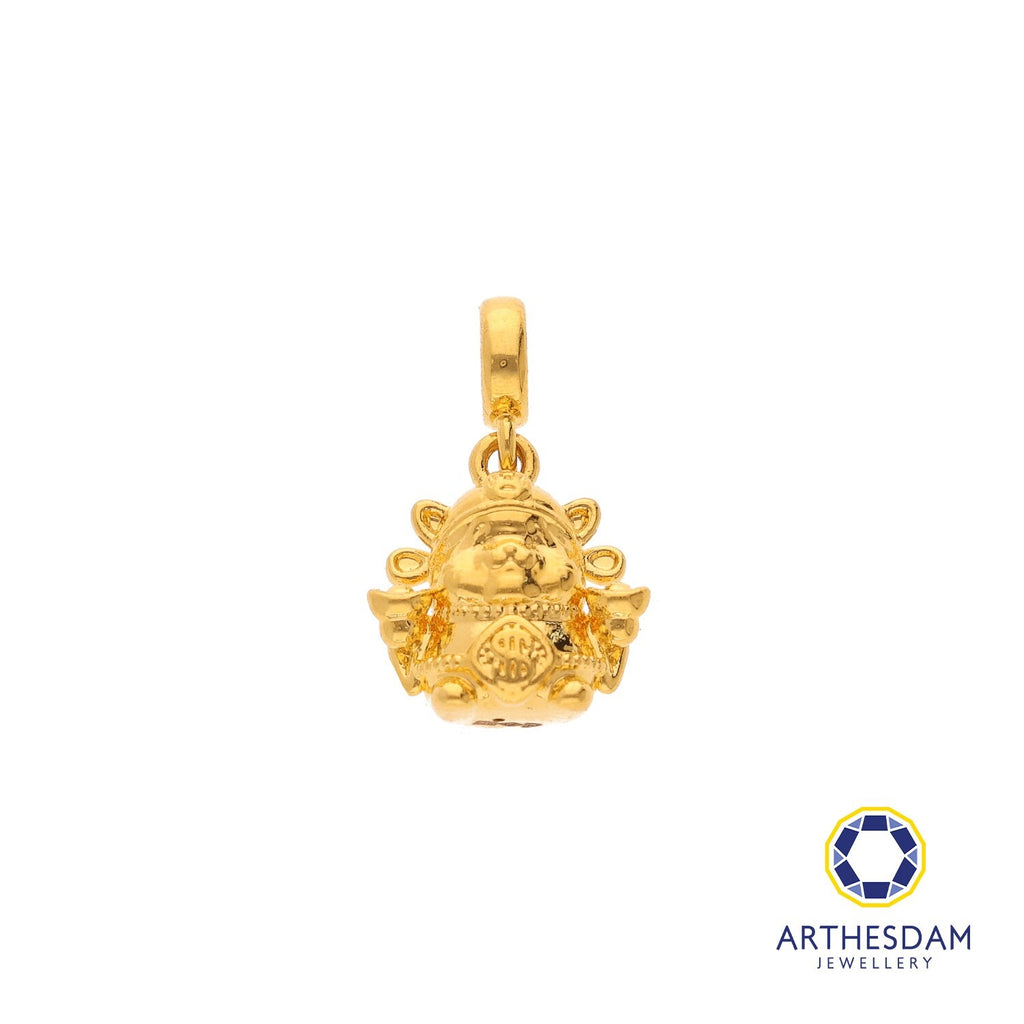 Arthesdam Jewellery 916 Gold God of Fortune Cai Shen Ye Charm