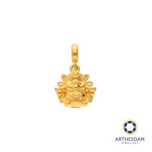 Load image into Gallery viewer, Arthesdam Jewellery 916 Gold God of Fortune Cai Shen Ye Charm

