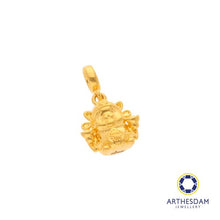 Load image into Gallery viewer, Arthesdam Jewellery 916 Gold God of Fortune Cai Shen Ye Charm
