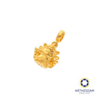 Arthesdam Jewellery 916 Gold God of Fortune Cai Shen Ye Charm