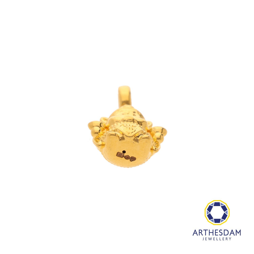 Arthesdam Jewellery 916 Gold God of Fortune Cai Shen Ye Charm