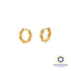 Arthesdam Jewellery 916 Gold Twisted Rope Hoop Earrings