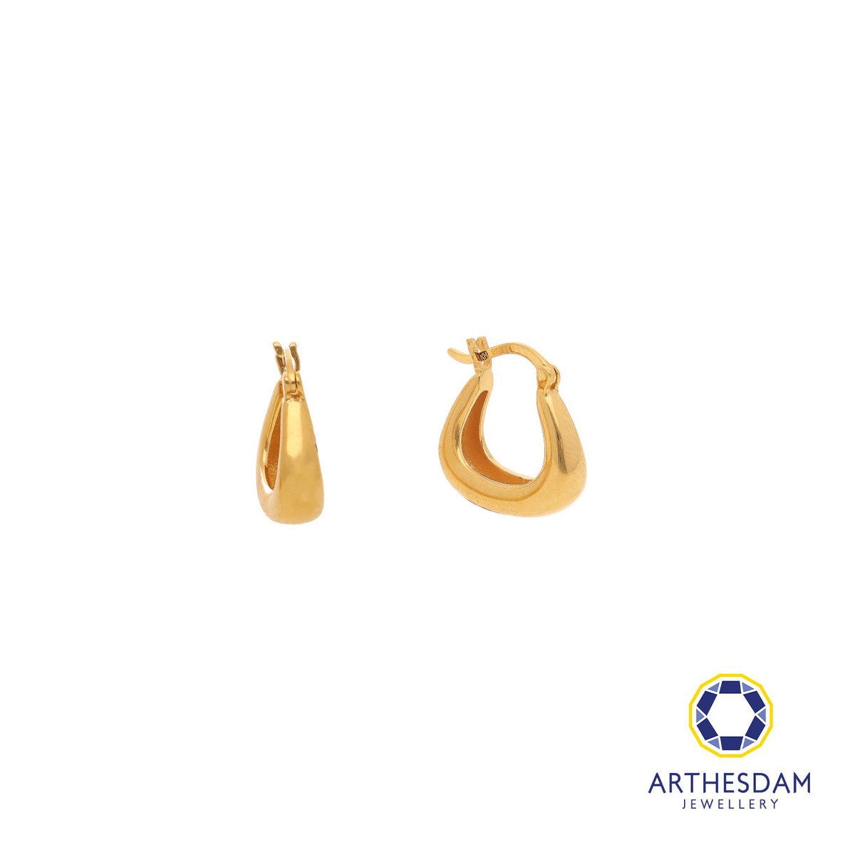 Arthesdam Jewellery 916 Gold Handbag Hoop Earrings