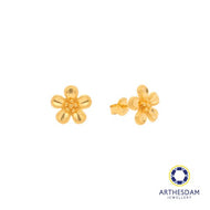 Arthesdam Jewellery 916 Gold Flower Earrings