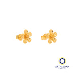 Arthesdam Jewellery 916 Gold Flower Earrings