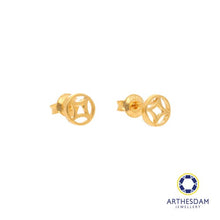Load image into Gallery viewer, Arthesdam Jewellery 916 Gold Classic Lucky Coin Earring
