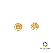 Load image into Gallery viewer, Arthesdam Jewellery 916 Gold Classic Lucky Coin Earring
