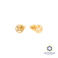 Arthesdam Jewellery 916 Gold Classic Lucky Coin Earring