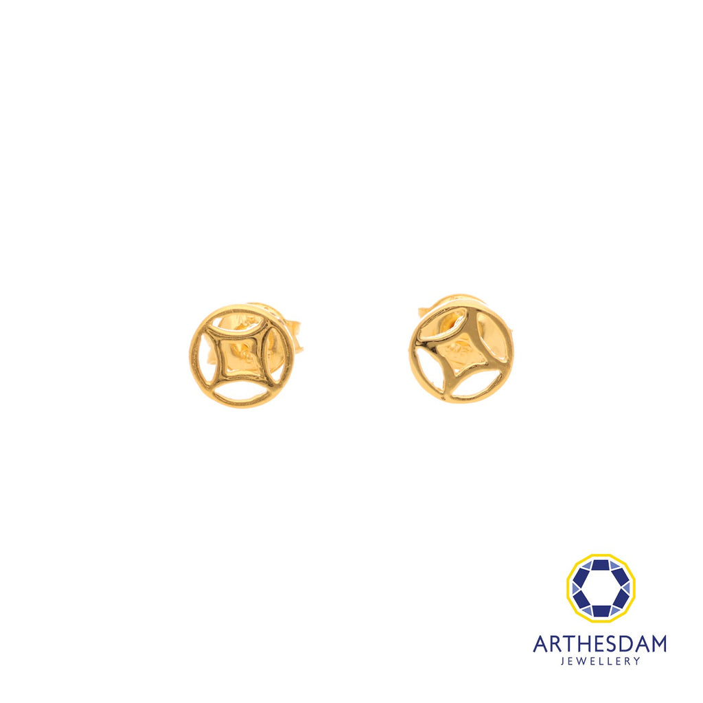 Arthesdam Jewellery 916 Gold Classic Lucky Coin Earring