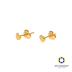Arthesdam Jewellery 916 Gold Petite Heart Earrings