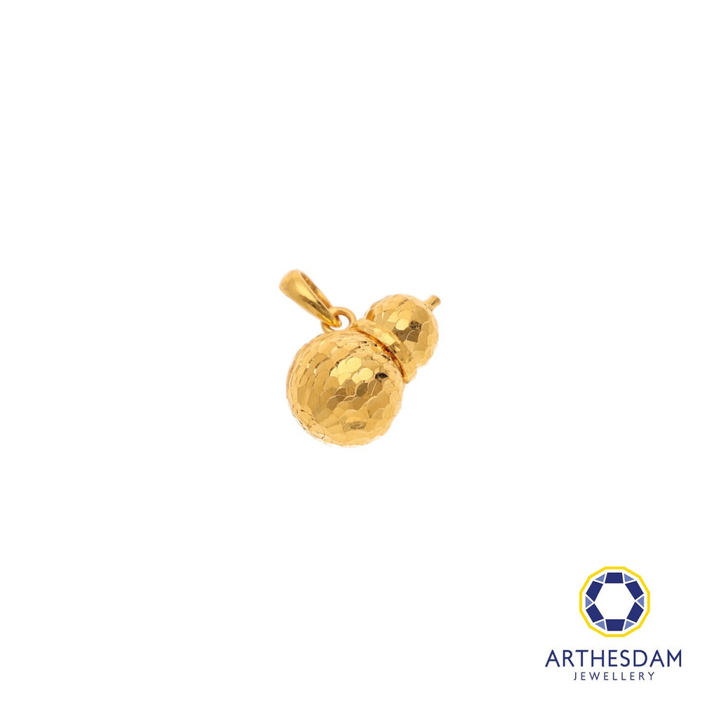 Arthesdam Jewellery 916 Gold Sparkling Gourd Pendant