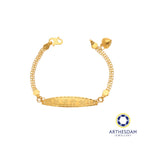 Arthesdam Jewellery 916 Gold 聪明伶俐 with Heart Bell Baby Bracelet