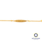 Arthesdam Jewellery 916 Gold 聪明伶俐 with Heart Bell Baby Bracelet
