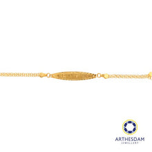 Load image into Gallery viewer, Arthesdam Jewellery 916 Gold 聪明伶俐 with Heart Bell Baby Bracelet
