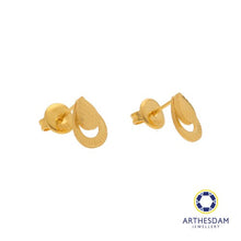 Load image into Gallery viewer, Arthesdam Jewellery 916 Gold Drop Raindrop Earring
