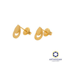 Load image into Gallery viewer, Arthesdam Jewellery 916 Gold Drop Raindrop Earring
