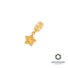 Load image into Gallery viewer, Arthesdam Jewellery 916 Gold Tiny Star Charm
