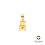 Arthesdam Jewellery 916 Gold Cute Disco Bear Pendant
