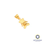 Arthesdam Jewellery 916 Gold Cute Disco Bear Pendant