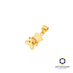 Arthesdam Jewellery 916 Gold Cute Disco Bear Pendant