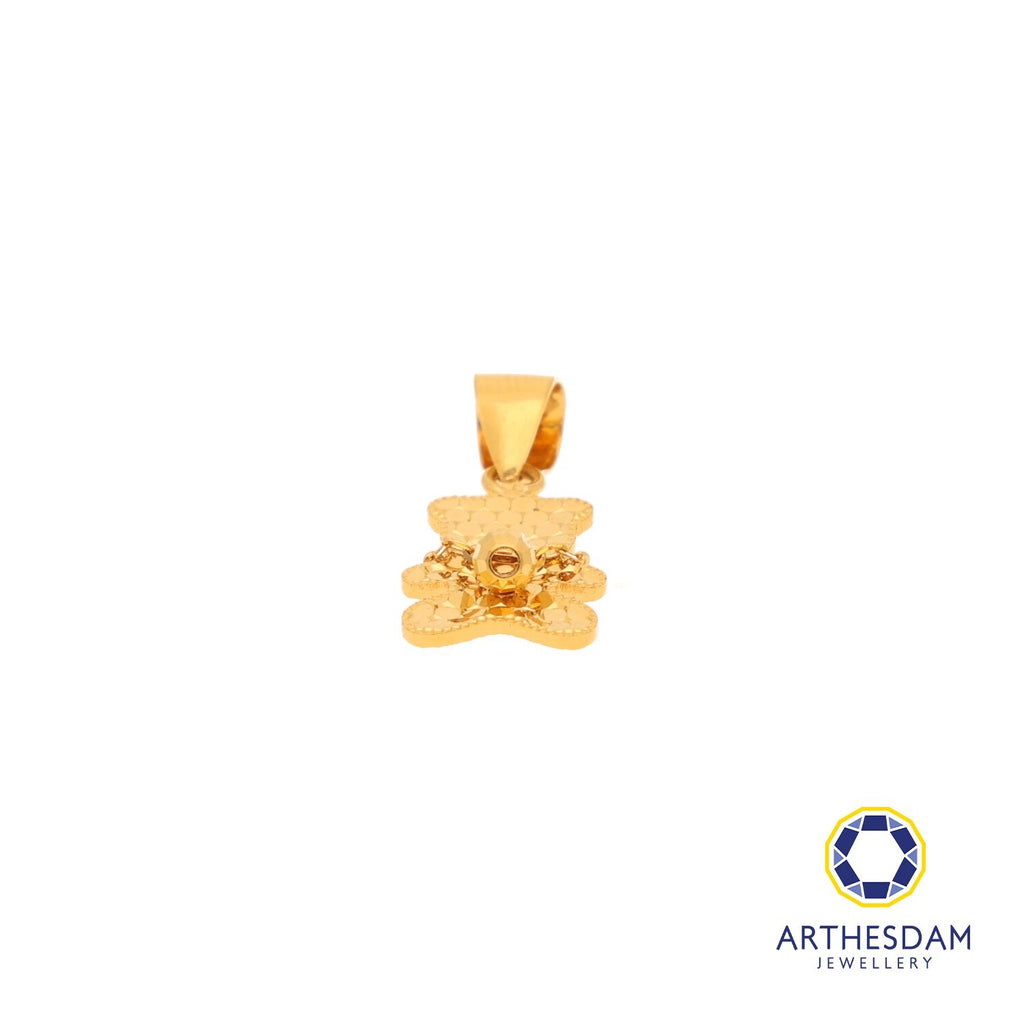 Arthesdam Jewellery 916 Gold Cute Disco Bear Pendant