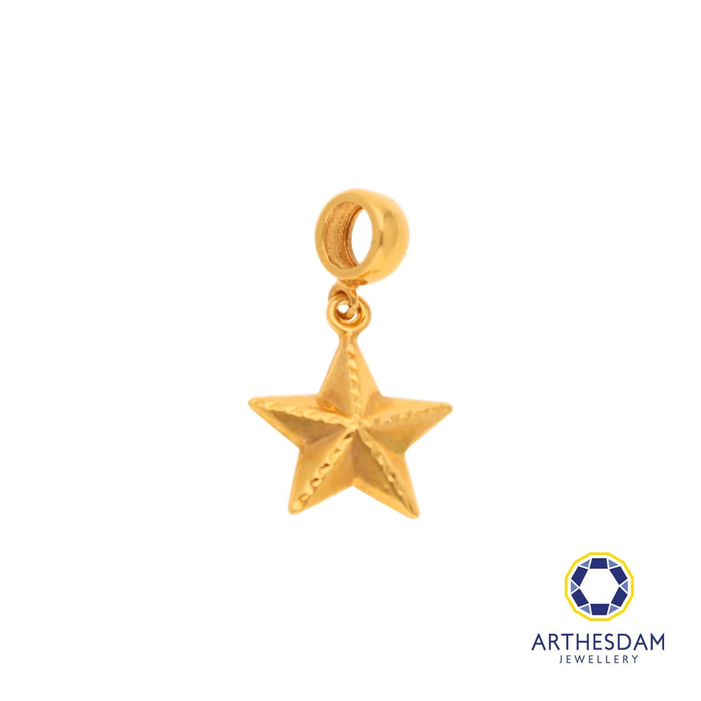 Arthesdam Jewellery 916 Gold Lucky Star Pendant