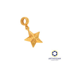 Load image into Gallery viewer, Arthesdam Jewellery 916 Gold Lucky Star Pendant
