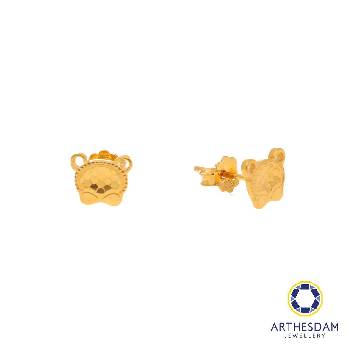 Arthesdam Jewellery 916 Gold Sweet Baby Bear Earrings