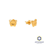 Arthesdam Jewellery 916 Gold Sweet Baby Bear Earrings